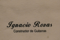 Ignacio Rozas Constructor de guitarras