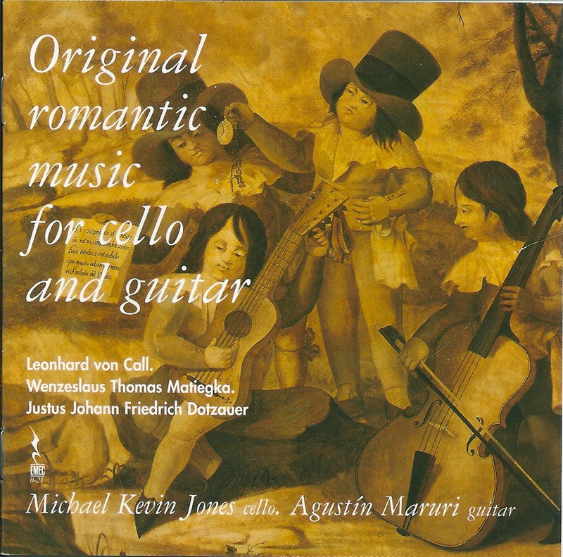 Romantic music for cello and guitar